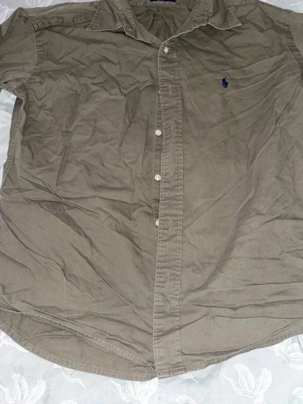 Ralph Lauren Dark Tan Classic Button-Down Shirt